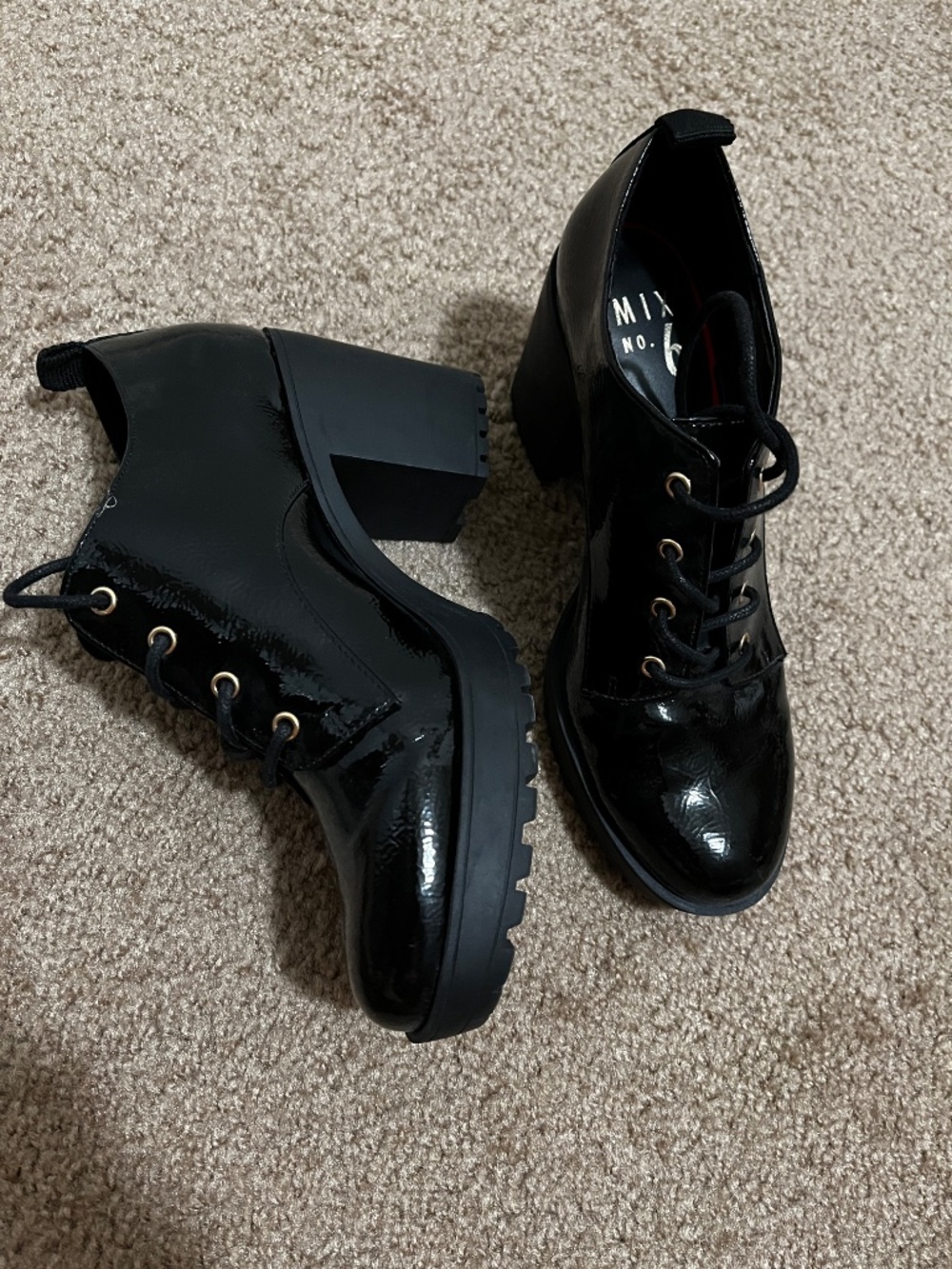 Patent Leather Platform Shoes